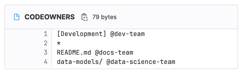 Define default owners for `CODEOWNERS` sections