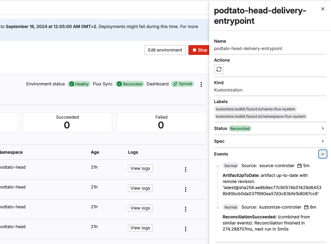 List Kubernetes resource events