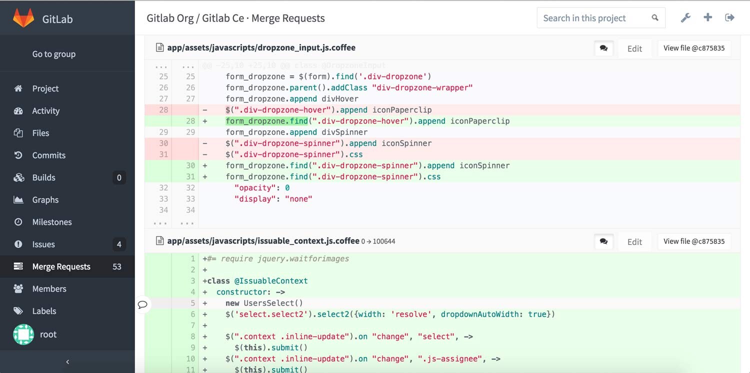 Diffs are now highlighted in GitLab 8.4