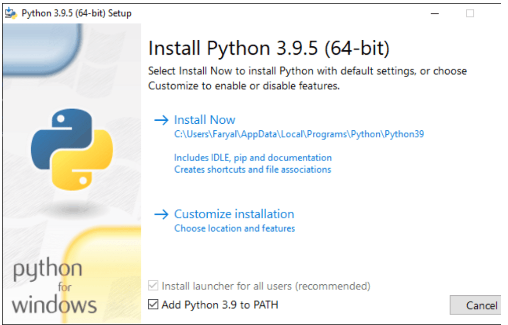 install Python